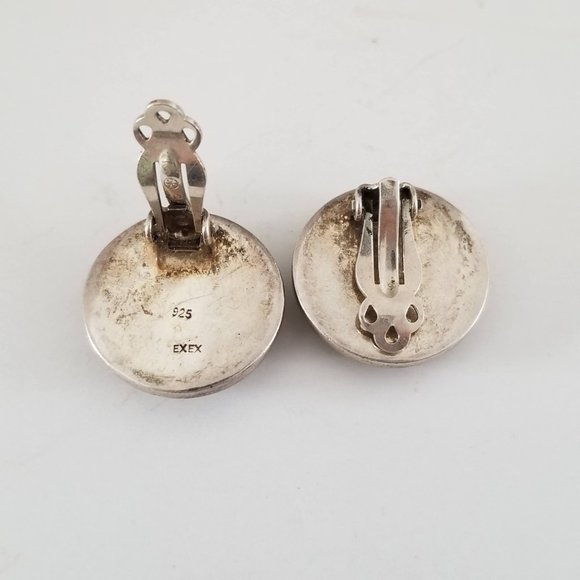 EXEX Sterling Silver Earrings - Picture 3 of 4